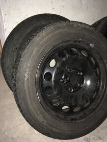 Plechové disky Škoda + pneu 205/55 r16 - 2