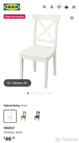 IKEA Ingolf stolička biela 6 ks/rezervácia/ - 2