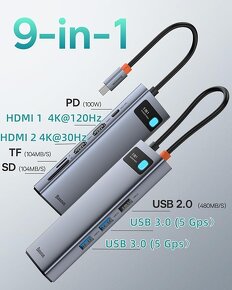 Predam Baseus USB-C docking 9 in 1 - 2