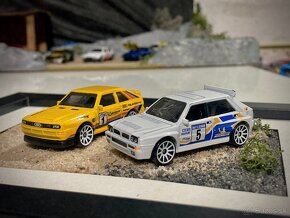 Obraz - mini diorama Hot Wheels  - Quattro & Delta Integrale - 2