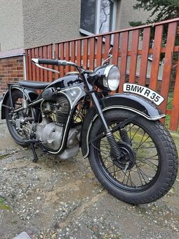 BMW  R35  s českými doklady 1950 - 2