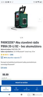 Stavebné rádio PARKSIDE - 2