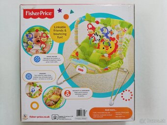 Fisher Price Rainforest Friends Lehatko Sedatko Kresielko0m+ - 2