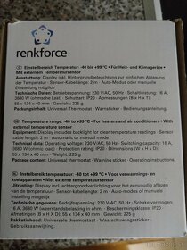 Termostat na elektricke kurenie nové.Viac popise. - 2