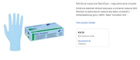 Nitrilové rukavice NextGen 200 ks nepúdrované modré - 2