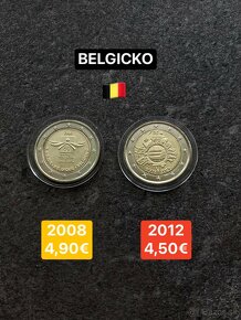 Euromince - pamätné dvojeurové mince Belgicko - 2