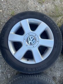 5x112 r16 elektróny VW + letné 205/55 r16 Semperit - 2