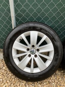 Volkswagen alu disky R16 5x112 s pneumatikami 215/60 - 2