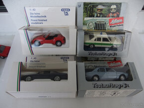 a Predam mix auticka BMW v 1:43 od Schabak a Schuco - 2