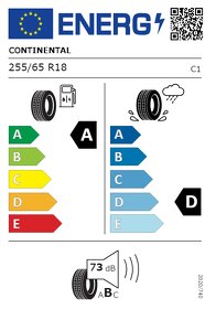 Predám sadu CONTINENTAL CROSS CONTACT XL 255/65 R18 115H - 2