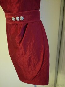 Šaty červené - nové, veľ.40 - zníž. cena - 2