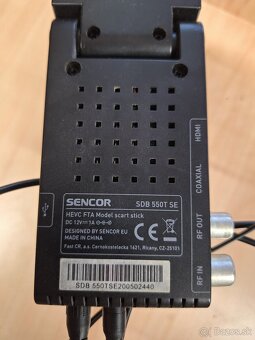 Set-top box Sencor SDB 550T černý - 2