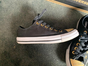 Converse tenisky čierne čierno zlté hadie 38 - 2