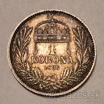 1 Koruna 1896 K.B František Jozef I. - 2