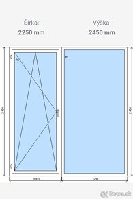 Predám použité balkónové dvere a okno - 2