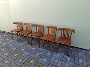 Klasické hospodské židle TON pp renovaci 5ks - 2