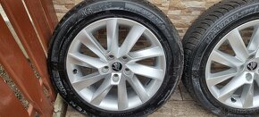 Predám Skoda Stratos elektrony 5x112 215/55r17 NEXEN ZIMNÉ - 2