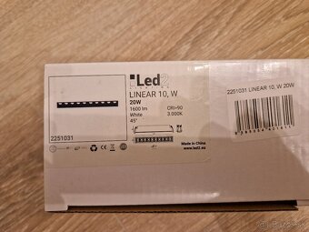 Zápustné svietidlo Led2 Linear 10, 20W - 2