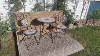 Mozaikový bistro set - 2