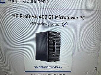 PREDÁM POČÍTAČ HP PRODESK 400 G1 PO GENERÁLNOM UPGRADE - 2