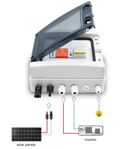 DC FVE ističovú skrinku na 1 string solárnych panelov - 2