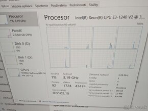 Xeon E3-1240 V2 bez GPU, 8GB ddr3, ssd, hdd win10/11 - 2