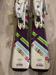 Rossignol - detske lyze s viazanim + palice Italbastoni - 2