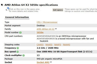 AMD Athlon 64 X2 5050e AM2 - 2