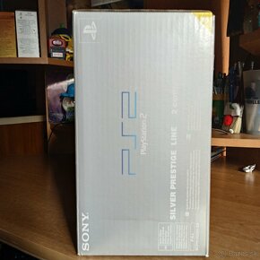 Sony Playstation2 Fat Satin Silver 2 controller pack, NOVÁ - 2