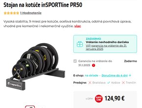 Stojan na kotúče inSPORTline PR50 - 2