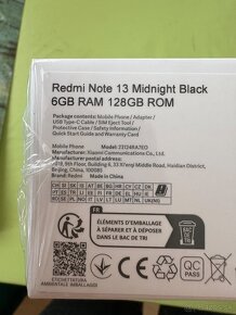 Nový nerozbaleny Xiaomi Redmi Note 13 - 2