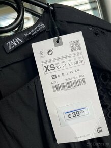 Zara nove cierne letne šaty kratke madeira - 2