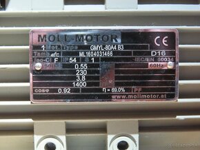 Elektroprevodovka 220V 550W 48 ot/min - 2