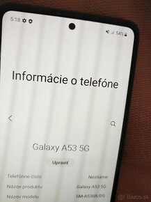 ponúkam Samsung Galaxy a53 5g Duos má cca rok - 2