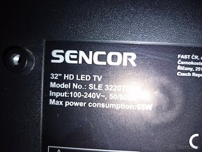 predam tv sencor.uhlopriecka 82 cm.digitalny tuner,analogovy - 2