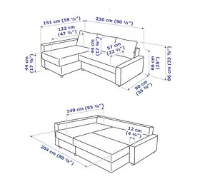 IKEA FRIHETEN Skiftebo béžová - 2