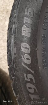 Predám letné pneu Matador 195/60 R15 / 2ks - 2