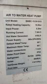 Tepelné čerpadlo 19,5 kw monoblok SANYO - 2