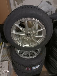 Alu disky 5x112 r16 + NOVĚ celoročné pneu - 2