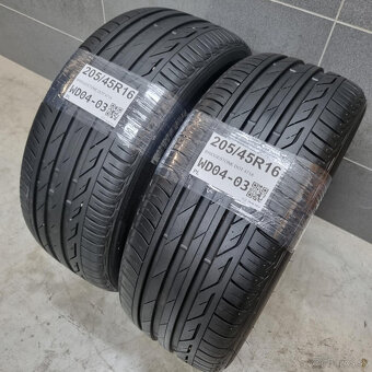 Letné pneumatiky 205/45 R16 BRIDGESTONE DOT4718 - 2