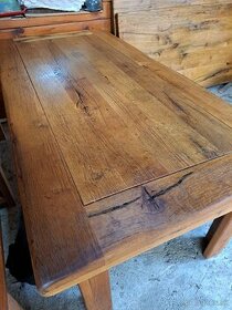 masívny dubový stôl - 2