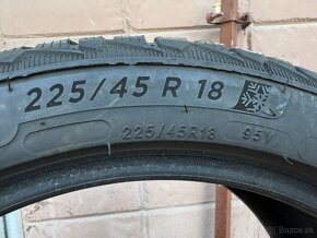 Zimne pneu dvojrozmer 225/45 + 245/40 R18 - 2