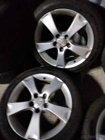 4ks alu disky orig. Mazda 5x114,3 R17 pneu 205/50 r17 5mm - 2