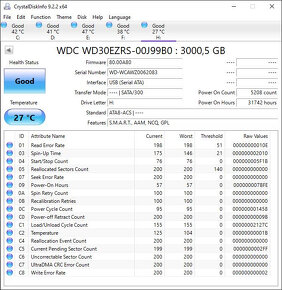 Nefunkčný HDD WD Green 3TB - 2