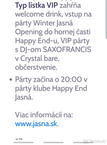 Winter jasná opening Happy End - 2