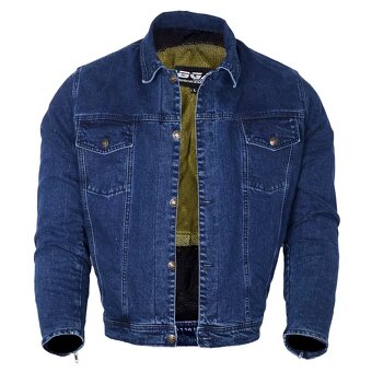 Moto Riflova Bunda Denim S Chraničmi - 2