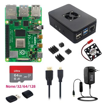 Raspberry Pi 4 Model B Kit + Pi 4 Night Vision Camera - 2