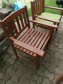 Záhradné sedenie, drevené - 2