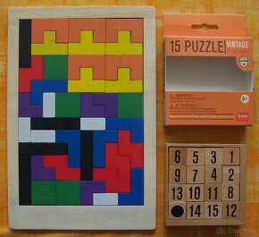 Drevena skladačka + Puzzle Vintage - 2