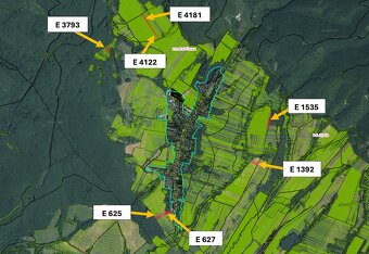 Malá Čausa – 709m2 ORNÁ PÔDA a LES - Na predaj - 2